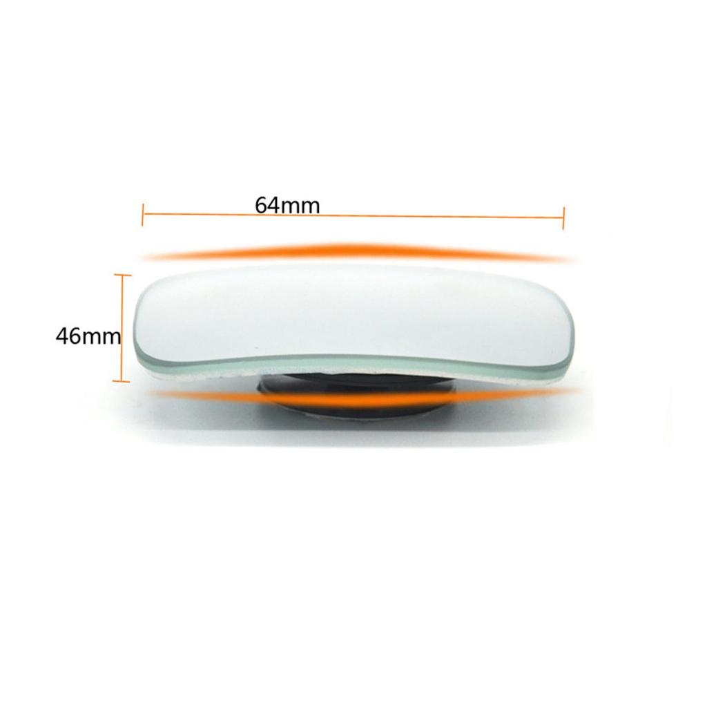 Set of 2 Car Auxiliary Mirror, Car Auxiliary Mirror, 360 Degree Angle Adjustable, Blind