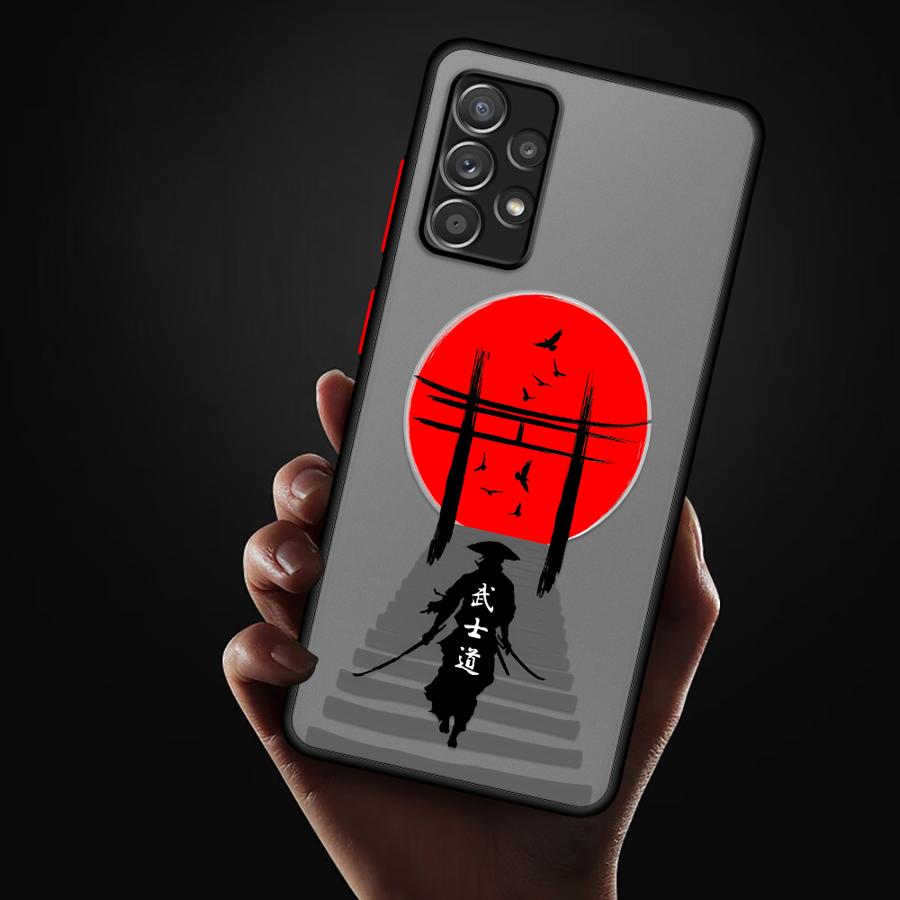Japanese Samurai Phone Cover Case for Samsung Galaxy A35 A17 A52 A54 A53 A52S A72 A34 A36 A16 A15 A14 A23 A56 A55 A73 A33