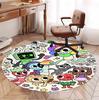 Dandy's World Pattern Round Rug, Indoor/Outdoor Mat, for Picnic, Gameroom, Bedroom, Office, Living Room, Home Decor Carpet, Birthday Gift