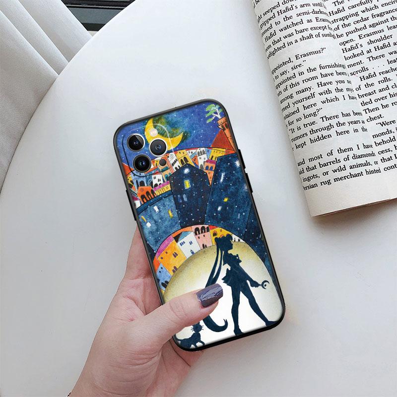 S-Sailors-wallpaper M-Moon Phone Case for Samsung Galaxy S20 S21 Ultra FE Plus A26 A30 A30S A31 A52 A42 A50 A50S