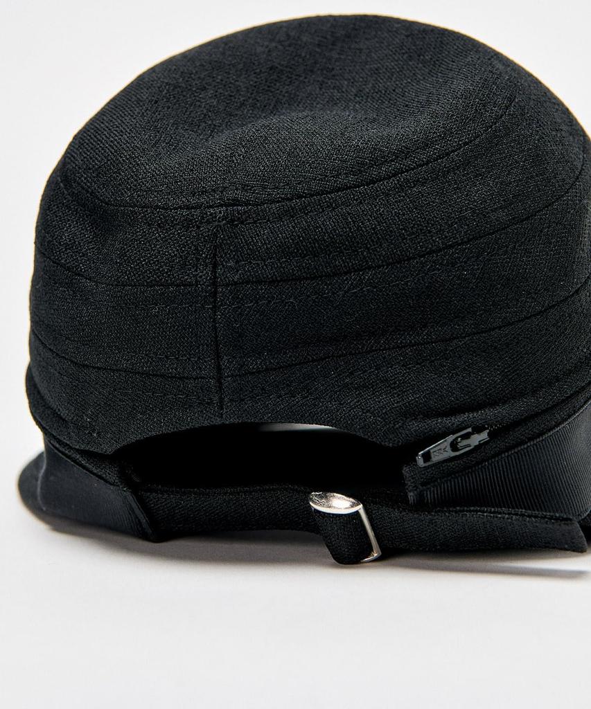 [Munsingwear] Cap, 2-way Visor, UV Protection, Heat Insulation, Linen Material, Cosmetic Care Tape, Golf, MG5SCP00L, Women's, BK00 (black)