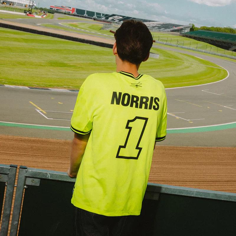 2026 neues 3D-Druck LN1 Tribüne'26 Trikot Lando Norris Extremsport atmungsaktiv schnelltrocknend kurzärmeliges Sweatshirt S