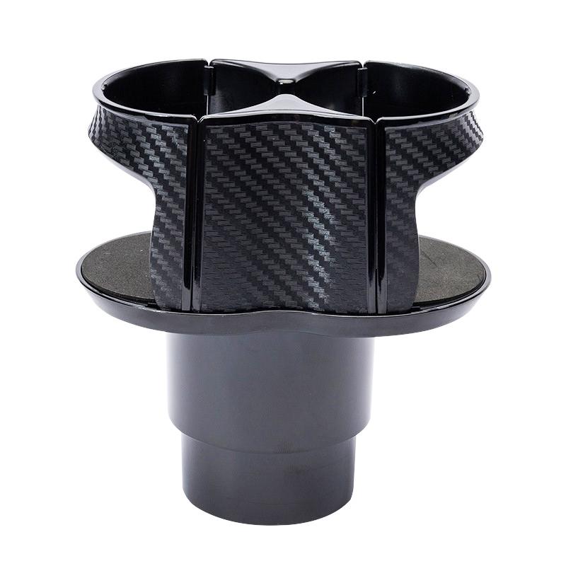 

Универсальный автомобильный держатель для напитков, 2 чашки, держатель для бутылок, подставка для автомобильного органайзера, регулируемое крепление для напитков, авто чёрный