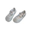 Girls Sandals Sparkling Hollowed-Out Princess Shoes for Kids 2025 Summer New Flat Shoes Mesh Toddlers Breathable Ins