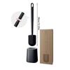 Soft Rubber Toilet Brush With Detachable Handle Wall Mounted Cleaning Tool For Home Use
