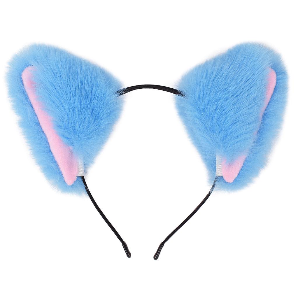 Plush Cat Ears Headband for Cosplay and Anime Costumes