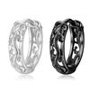 Coole Hip Hop Herren Street Punk Runde Ohrringe Hohl-Creolen Drachen Schmuck Zubehör Geschenke