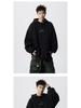 Unisex Trendy Button Design Hooded Sweatshirt - Versatile Loose Fit