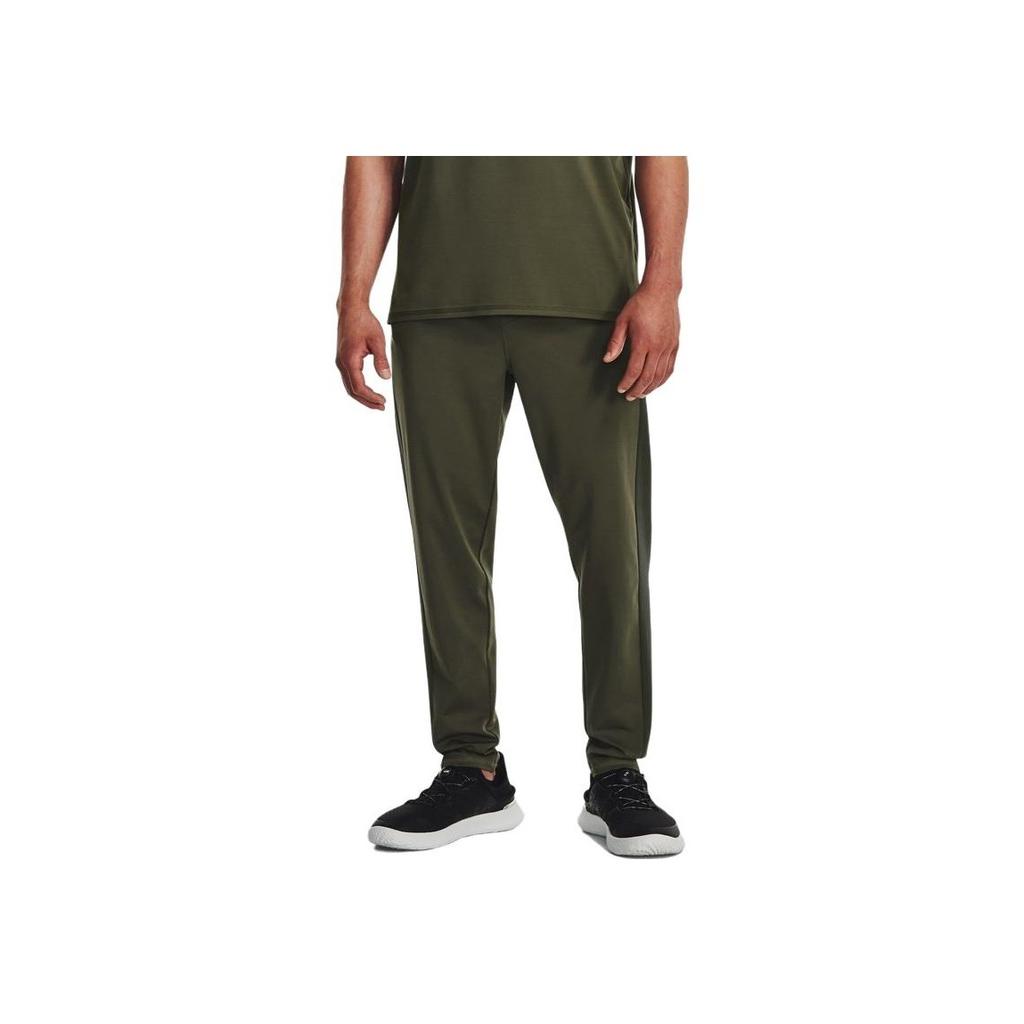 Under Armour Solid Color Tapered Training Casual Knit Pants Men Pants Green 1379677-390