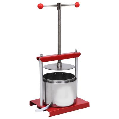 Vidaxl Fruit Press, Stainless Steel, 6 L