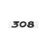 ALMVIS 3D Black Silver Letters 206 207 301 307 308 408 508 Emblem Peugeot
