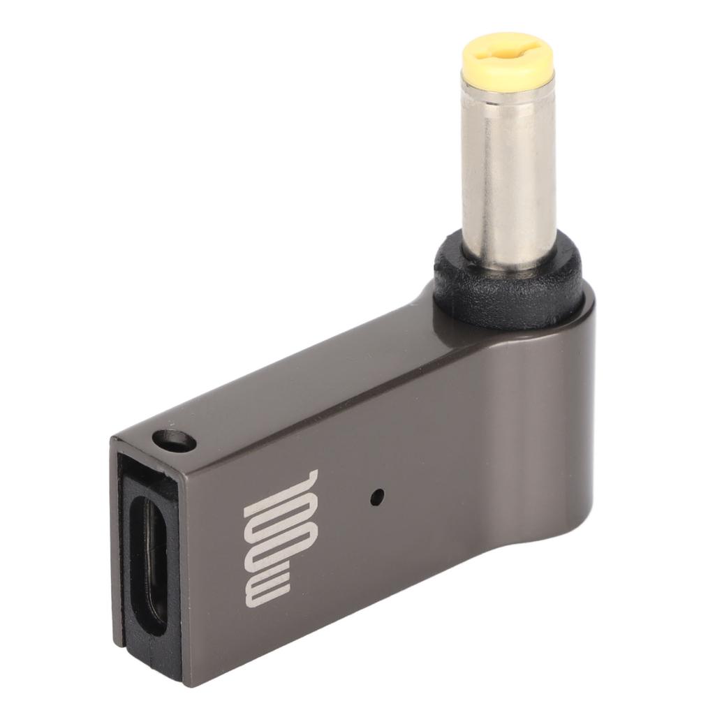 Type C Female Input to DC Adapter Portable PD Adapter 100W Type C Female to 5.5x1.7mm Laptop Charging Port Adapter