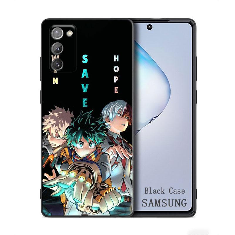 

Чехол для телефона My Hero Academia Anime Samsung Galaxy A91 A73 A72 A71 A53 A52 A7 M62 M22 M30s M31s M33 M52 F23 F41 F42 5G 4G Fundas M12 F12 A12