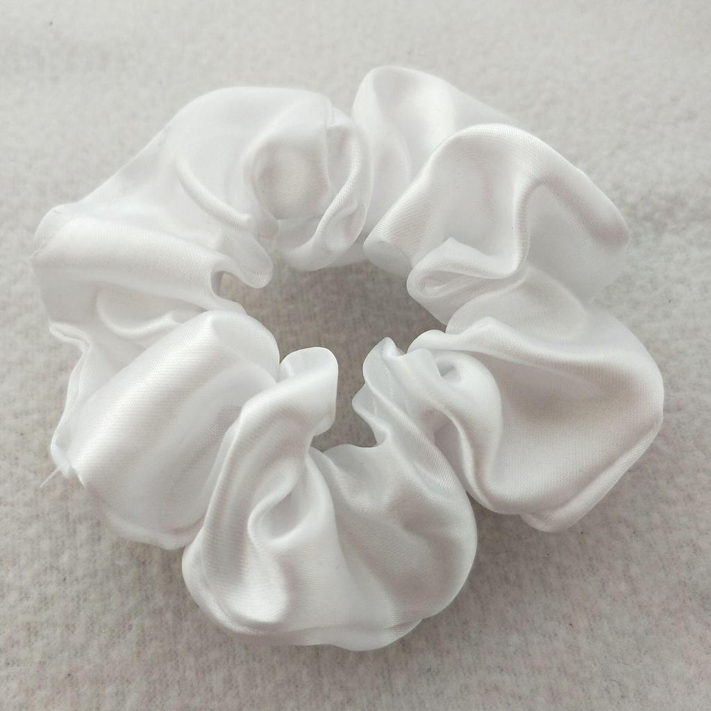 Satin Silk Hair Tie: High-End Women's Rubber Band for Elegant Buns