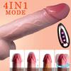 11.2" Thrusting Vibrating Dildo with Remote Control, 3 Thrust Speeds, 10 Vibration & Heating Modes, Silicone G-Spot Stimulator with Suction Cup