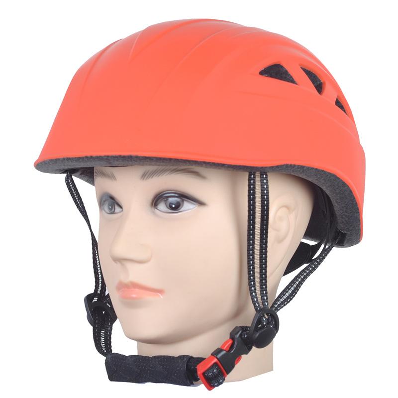 Outdoor Speed Downhill Exploration Without Hole Equipment Expansion Exploration Rescue Hiking Safety Helmet Integrated Molding Helmet