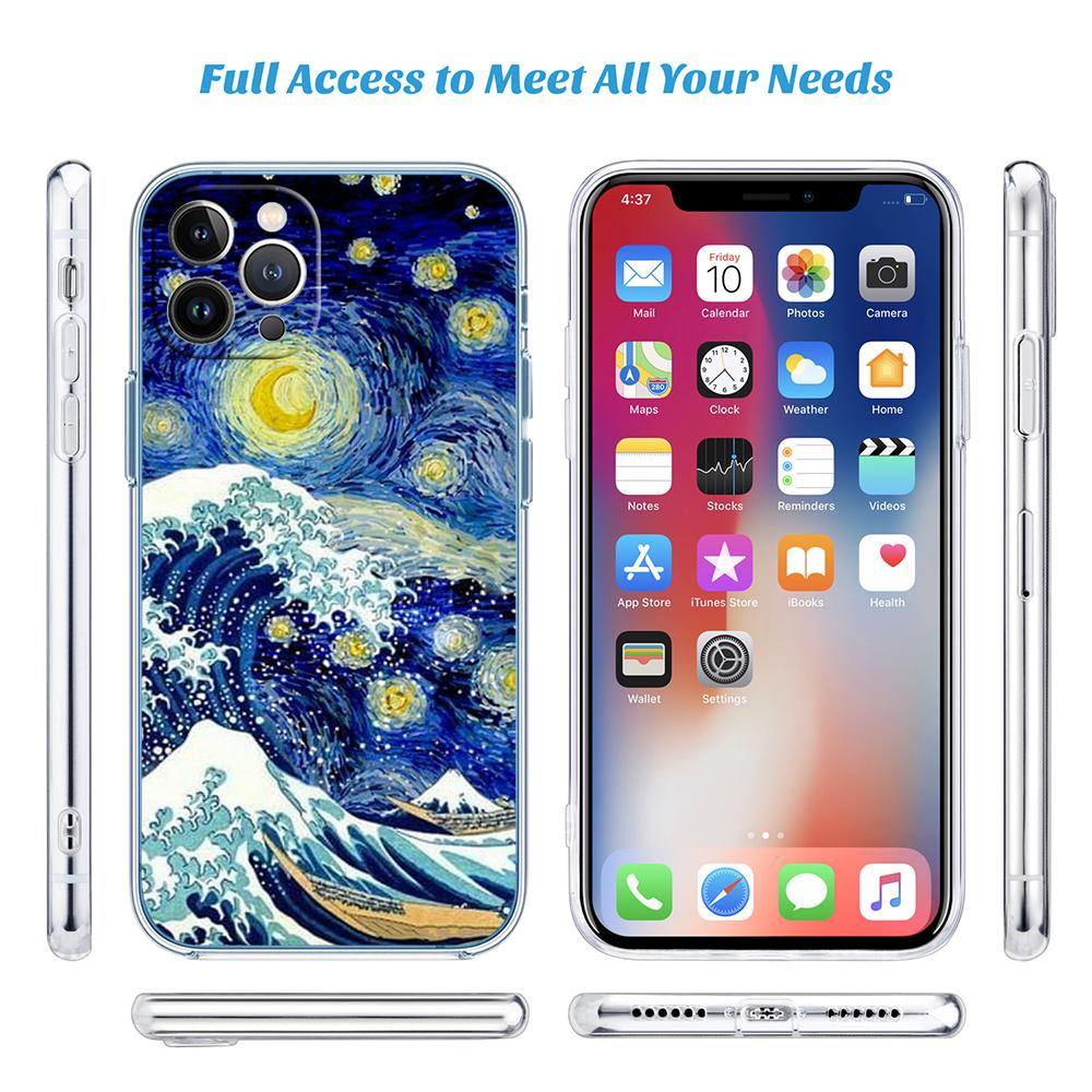 QT21 Great Wave Off Kanagawa New High-End Phone Case for Moto Edge 20 30 S30 40 50 Fusion Plus Pro Lite Neo Ultra G Stylus Play
