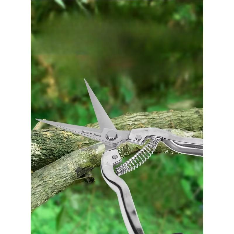 Gardening Scissors Stainless Steel Scissors Zinc Alloy Handle Fruit Tree Picking And Trimming Sawtooth Scissors Gardening Tools