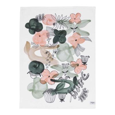 Arabia Kukkamar Geschirrtuch Grün 50 x 70 cm 1075674 [Offizieller Import]