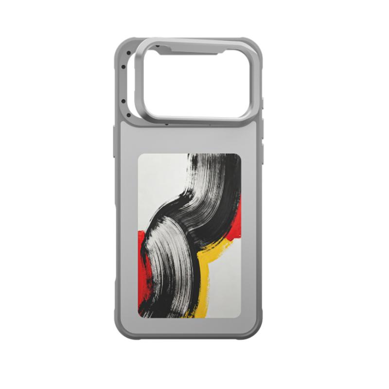 

4-inch HD Smart NFC Ink Screen Phone Case for iPhone 17 Pro Max 17 Pro 17 Wireless Charging Magnetic Phone Protector Covers For iPhone 17 ProMax сірий