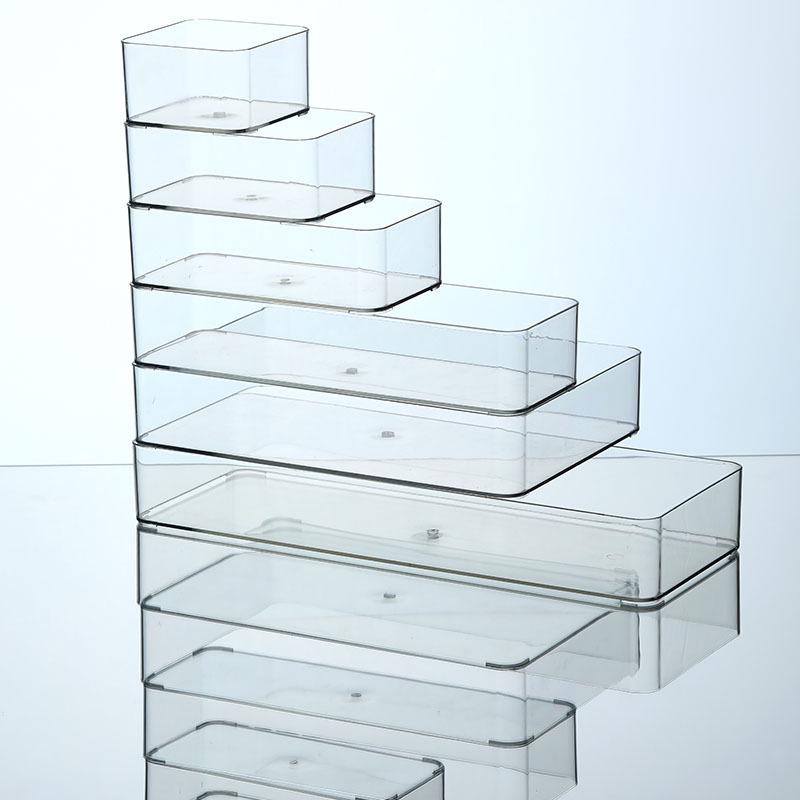 Japanese-Style Transparent Mirror Cabinet with Drawer for Cosmetics, Lipstick, Toiletries, Stationery, and Eyebrow Pencil Storage