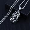 Accessories, Buddha Pendant Necklace, Vintage Faith Titanium Steel Chain Men'S Necklace