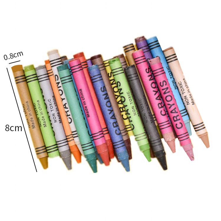 Cartoon 24-Color Crayons for Kids' Art & DIY Projects