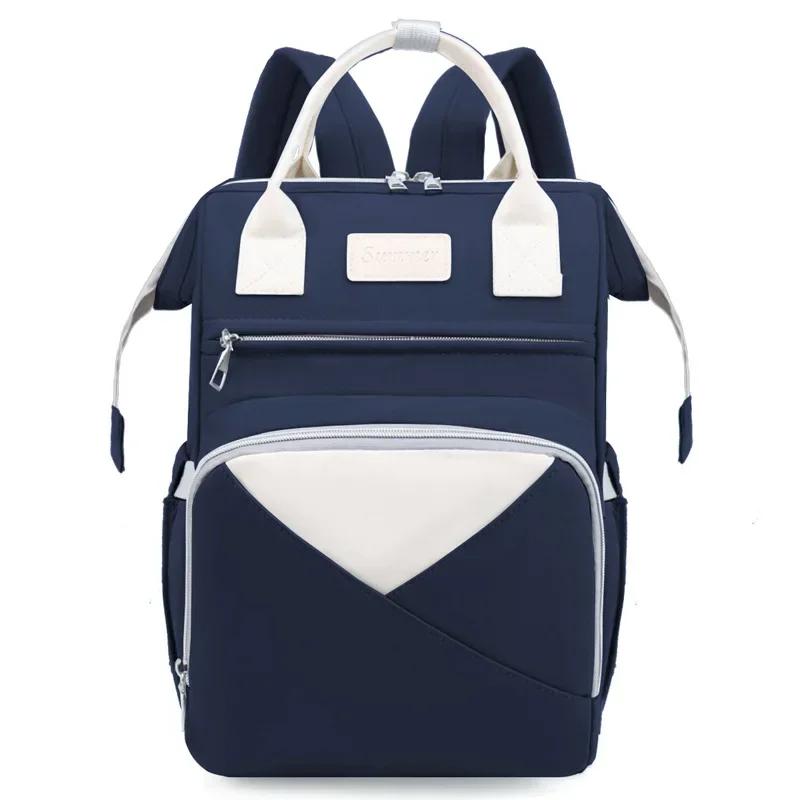 Mommy Baby Diaper Bag Baby Stroller Hanging Backpack Changing Mat Wet And Dry Carrying Large Capacity Nappy Fashion Mommy Bag