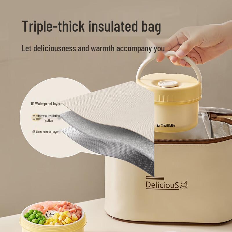 Little Bear Insulated Lunch Box with Ceramic Liner