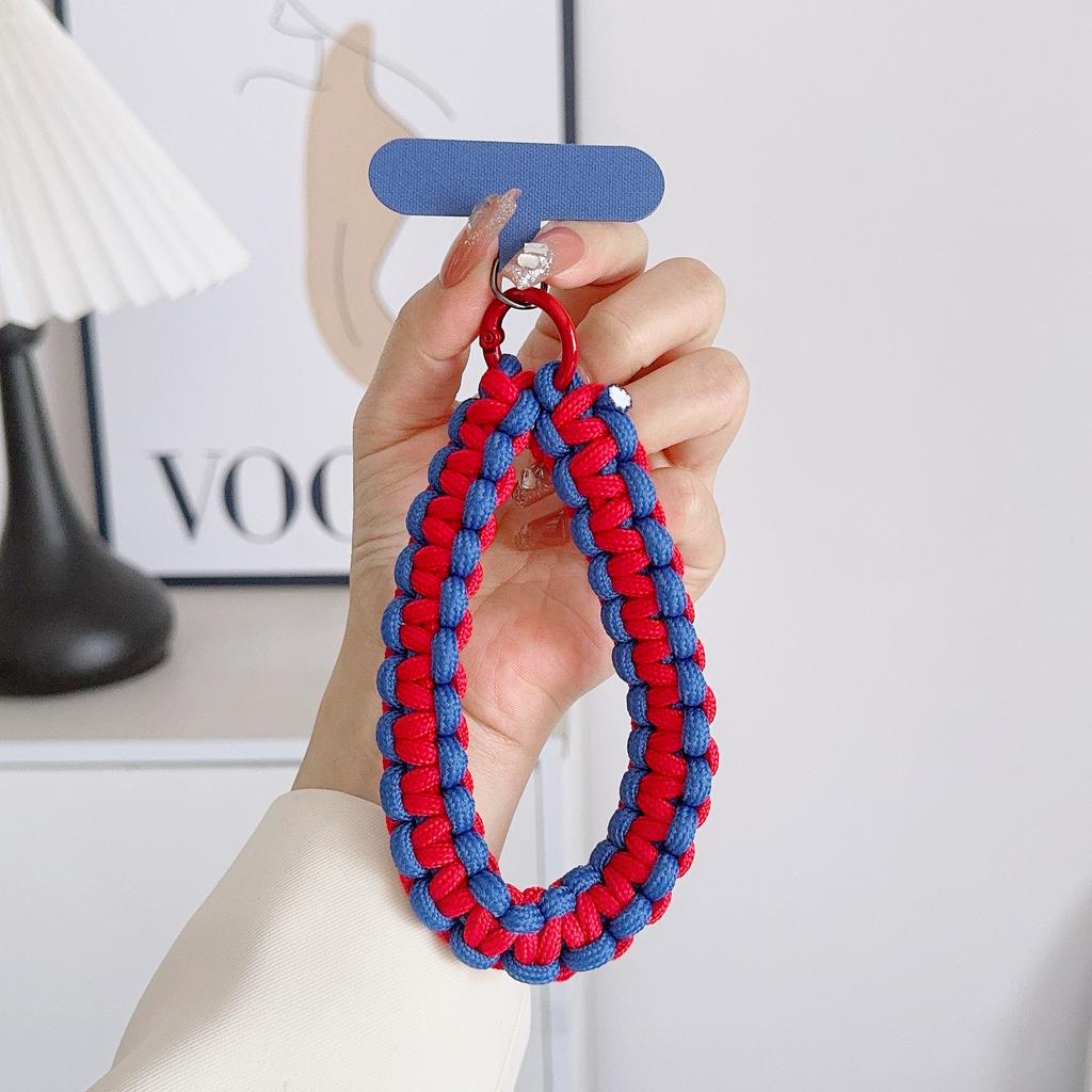 New Handwoven Mobile Phone Universal Lanyard Wrist Strap Hand Pull Rope Short Rope Mobile Phone Fashion Pendant Pendant