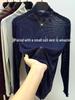 Purple Sequin High Neck Ruffle Lace Top - Women's Slimming Long Sleeve T-Shirt for Autumn/Winter Trends
