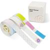 3 Rolls D110/D11 Ribbons,Mini Round,Fruit Colorful Label Maker Tape Clothing Size Stickers Waterproof Label for Daycare Kids Bottles Mason Jars Food