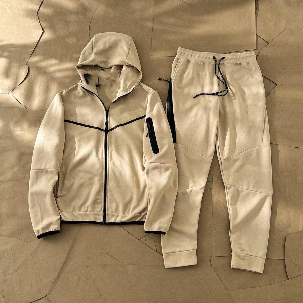 Tuta sportiva casual da uomo 2024 con cappuccio e zip laterale