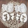 Silicone Easter Rabbit Mould DIY Animal Statue Cement Mold Non Stick Easter Egg Bunny Mold Plaster Mould for Easter Party