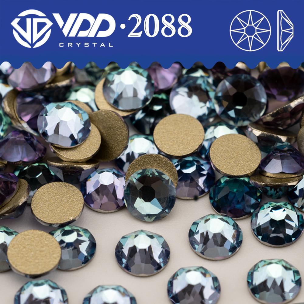 VDD SS16-SS30 High Quality 2088 Rhinestones Crystal Flatback 8 Big 8 Small 16cut Stones for DIY Crafts Nail Art Decoration