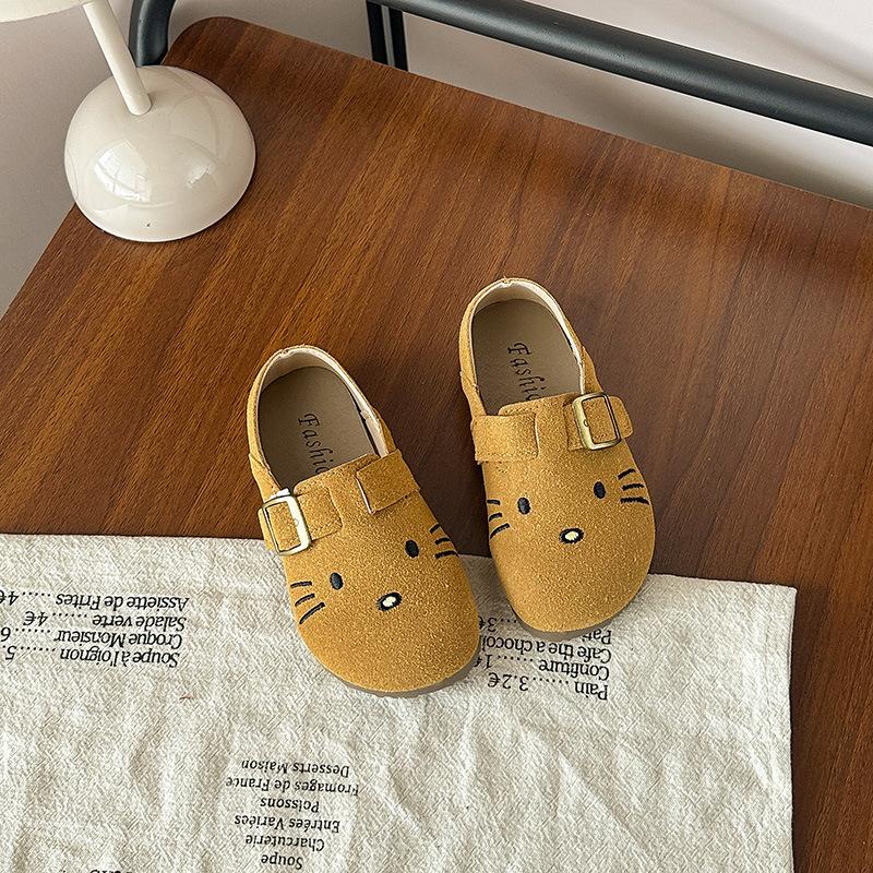 Children's Cute Kitten Birkenstock shoes2026Spring and Autumn Children's Soft Sole Non-Slip Shoes for Small, Medium, and Large Kids