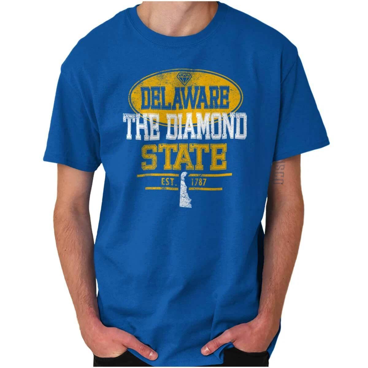 Delaware Diamond State Hometown Gift Womens or Mens Crewneck T Shirt Tee XXXL