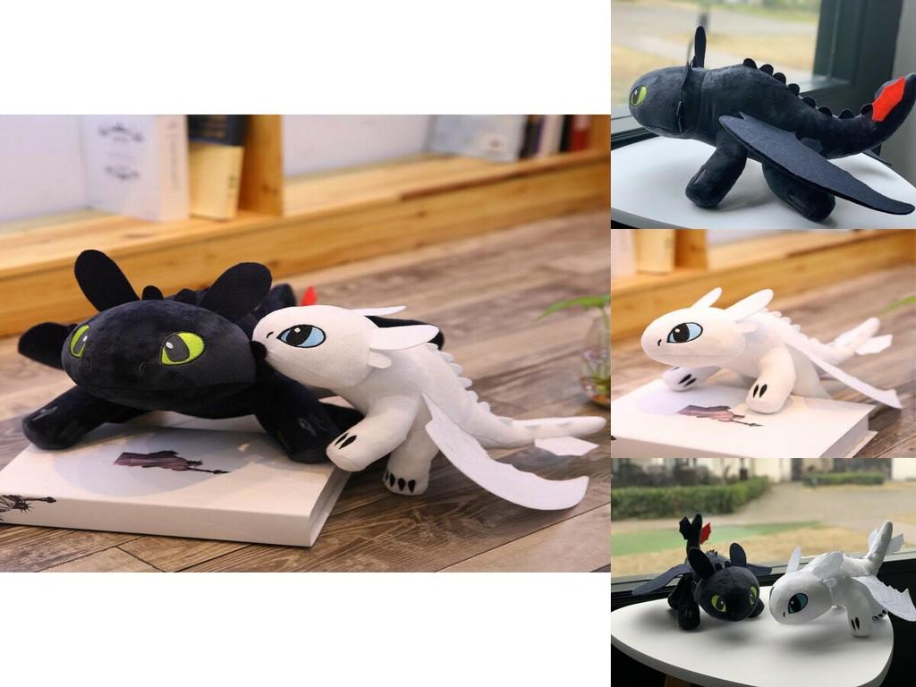 How To Train Your Dragon Toothless Night Fury Soft Plush Toy 20cm 25cm 35cm 45cm 65cm Educational Gift For Kids