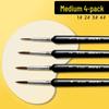 Mali G1220 Wolf Hair Liner Brush for Watercolor, Gouache, Chinese Painting, Nail Art, Oil Painting, and Line Drawing.