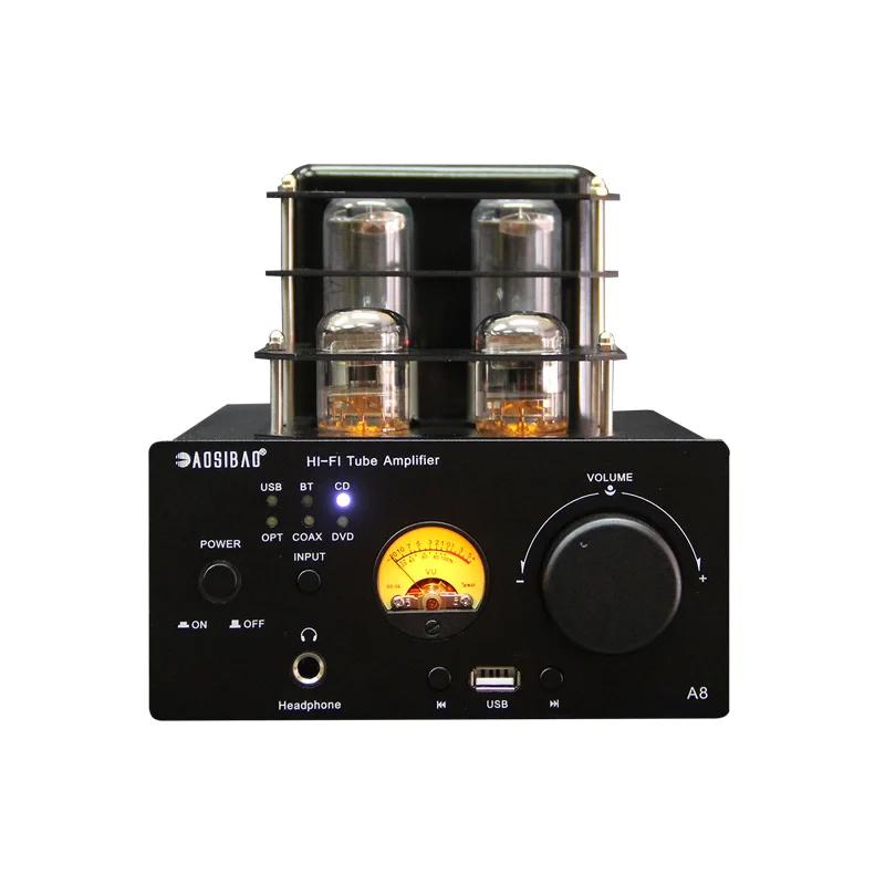 Hifi Tube Amplifier 80W+80W High Power Fever Amplifier Auido Speaker Amplifier Home Theater Bluetooth 5.0 With Ear Amplifier