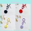 Heart Alloy Keychain Diy Mobile Phone Chain With Bead Pendant For Women