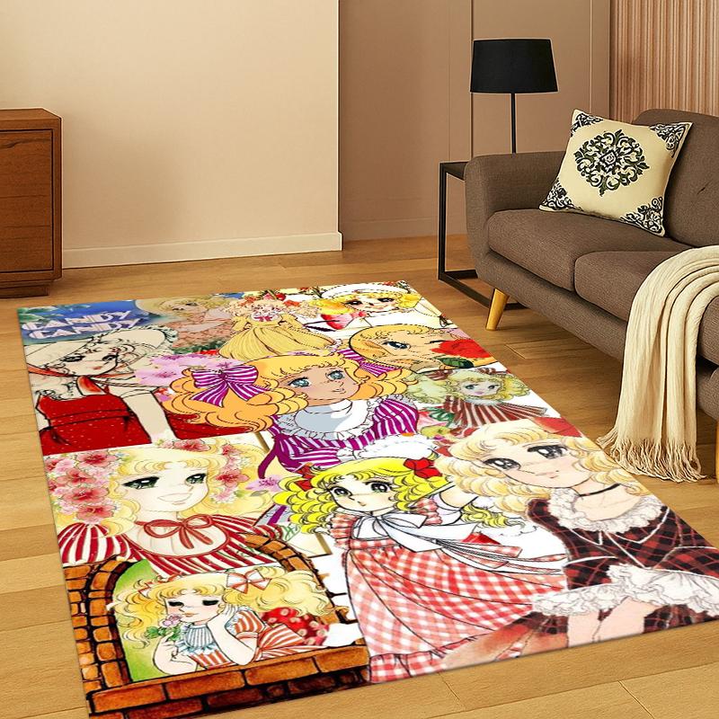 

Candy Candy Girl Cartoon Anime Carpet Rug for Bedroom Living Room Sofa Playroom Doormat Home Decor ,Kid Game Area Rug Non-slip 40x60cm