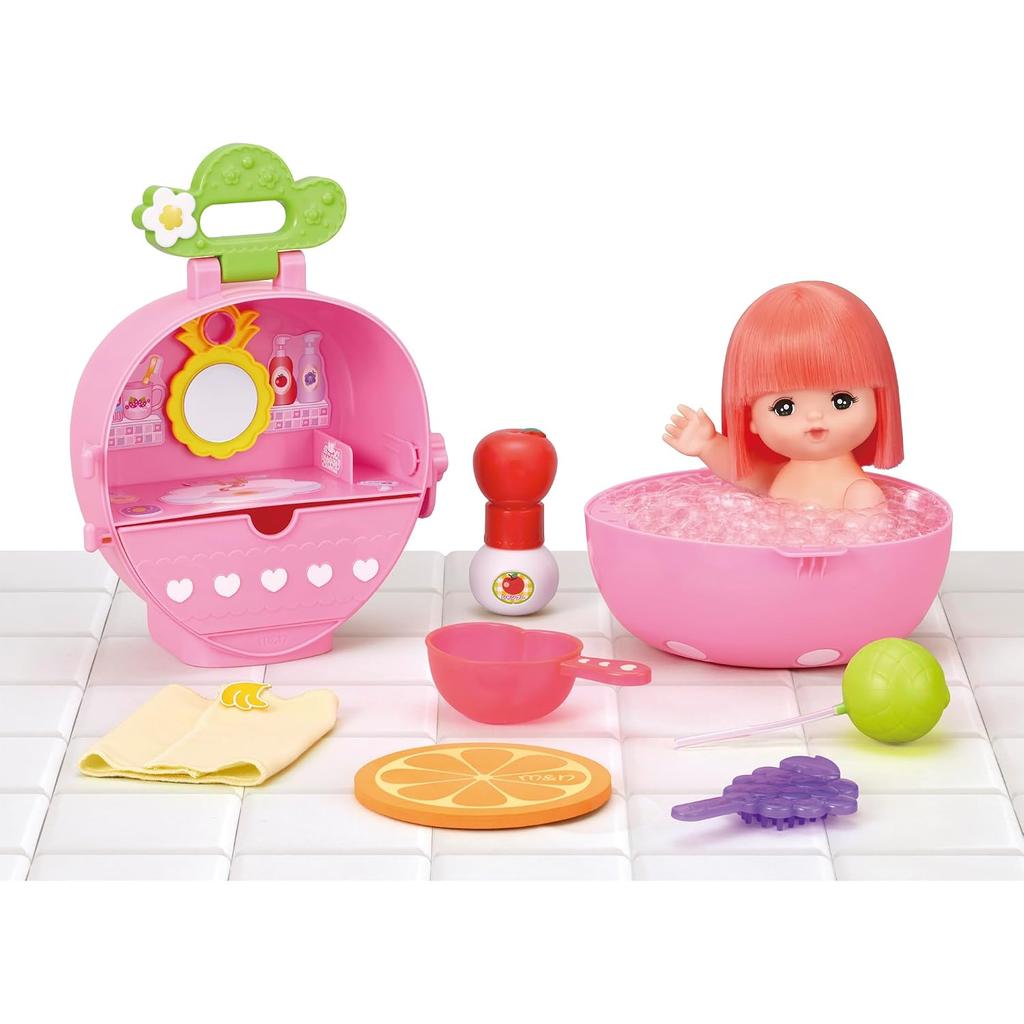 Pilot Mel-chan Doll Set Fruits Lover Strawberry Bath 3 Years Up