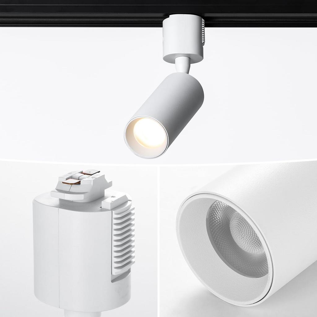 Szbritelight Integrated LED Spotlights for Lighting Rails, Indirect Lighting, 40W Equivalent (4.6W Power Consumption), 450lm, Warm White, 3000K, COB,