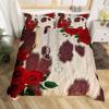 Cowhide Duvet Cover Queen Microfiber Western Farmhouse Animal Skin Fur Bedding Set 2/3pcs For Kids Teen Cattle Cow Quilt Cover