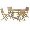 5 Piece Garden Dining Set Solid Acacia Wood