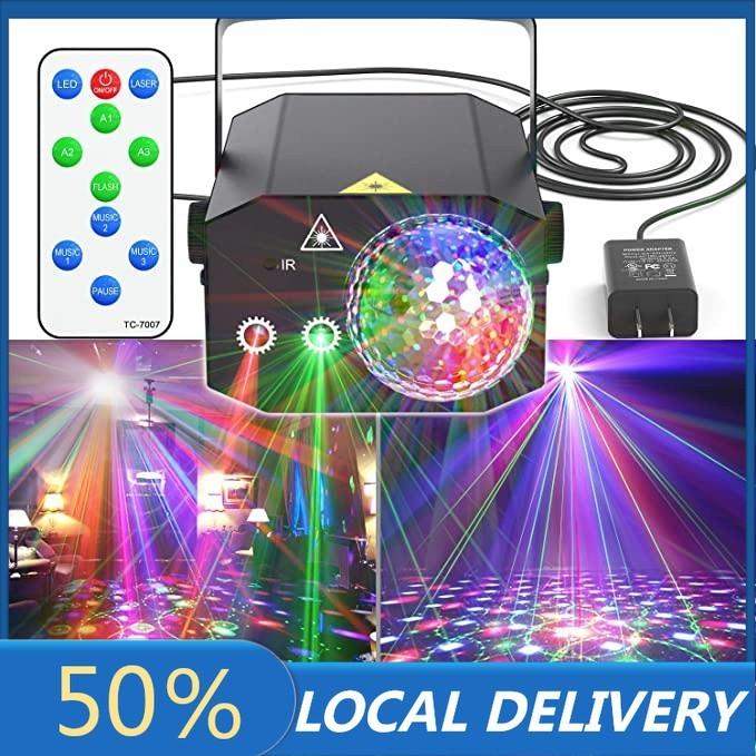 

72 узора Диско-свет Светодиодный Цветной Вечериночный Свет Регулируемый Лазерный Проектор Сценические Огни Вечеринка DJ Свет