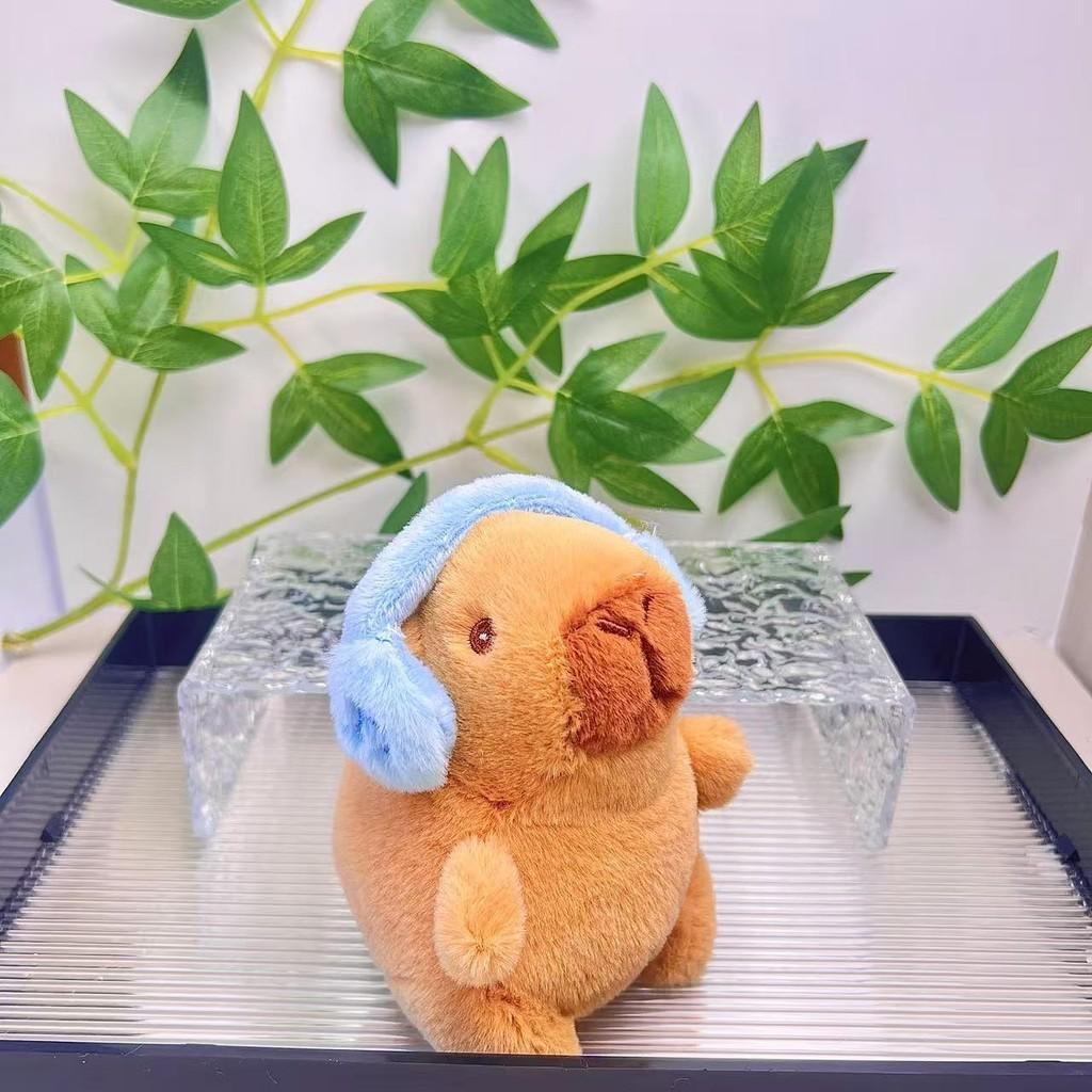 And Colorful Cute Capybara Plush Doll With Headphones Ideal For Plush Toy Lovers Gifts And