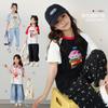 LUSON Children's Cartoon Shoulder Short-Sleeved Shirt