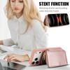 Applicable IPhone17Air Mobile Phone Case Crossbody Apple 17Pro Max Multi-function Mobile Phone Leather Case Zipper Bag